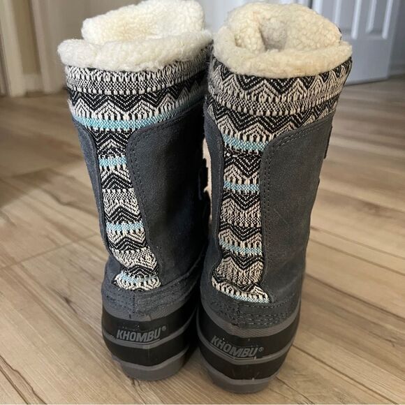 Khombu Vail Winter boho snow Boots Size 7 - Picture 3 of 8